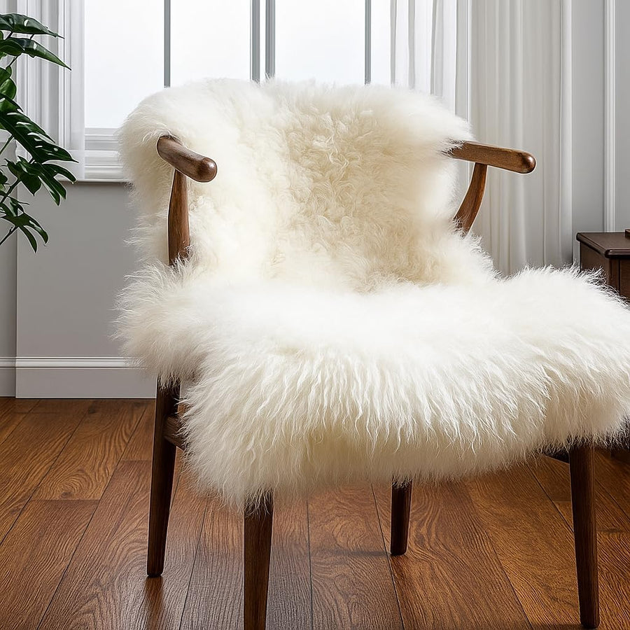 Ivory New Zealand Sheepskin Rug - 2x3 ft