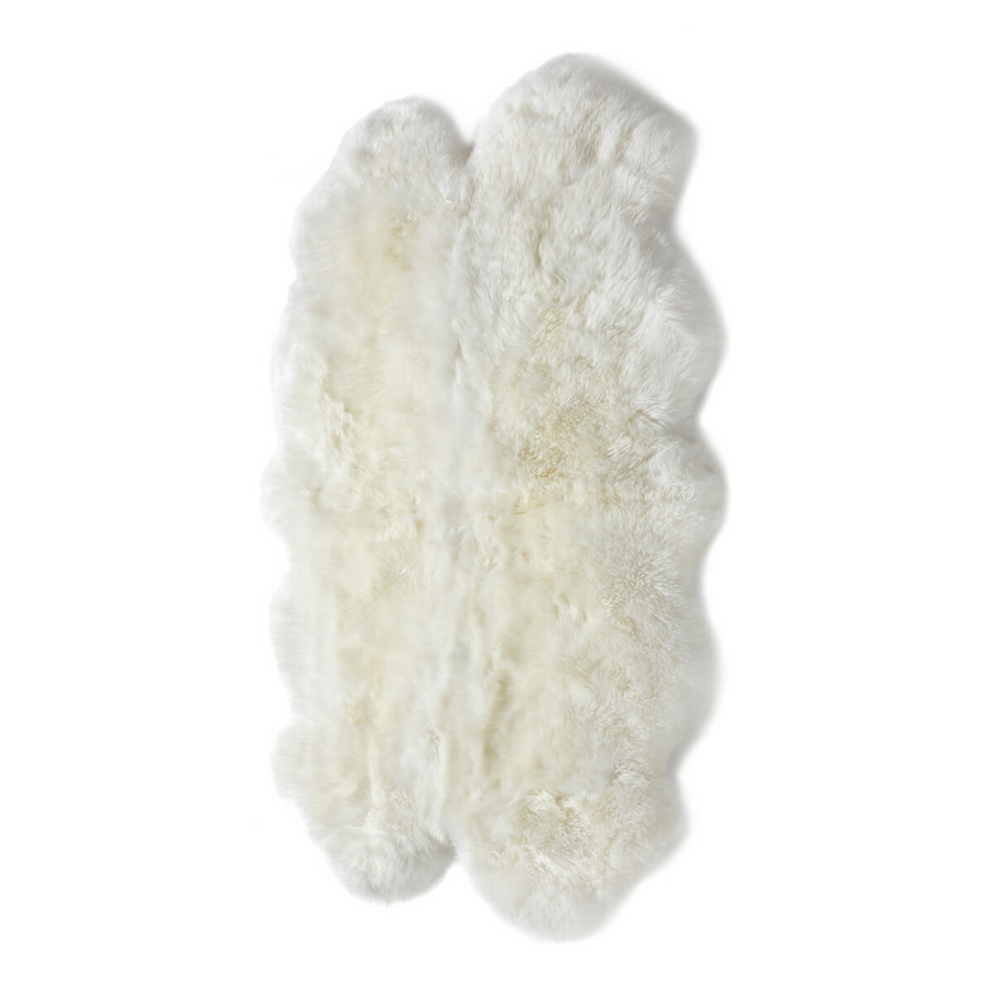 Quad New Zealand Sheepskin Rug - 4x6 ft